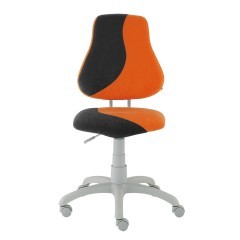 Dětská rostoucí židle Fuxo S-Line černá/oranžová